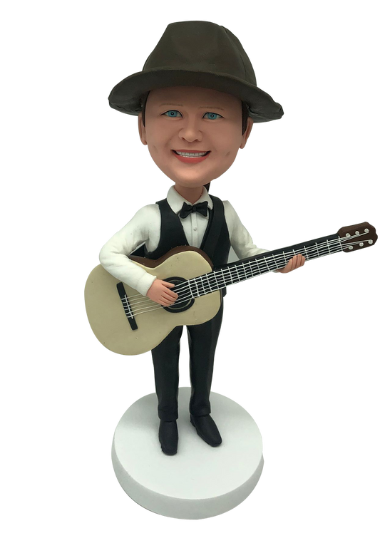 Acoustic Guitar Player Custom Bobblehead