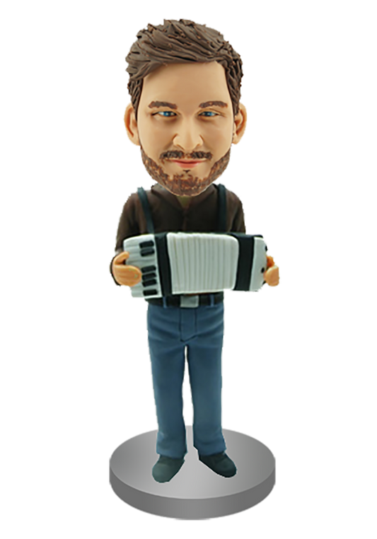 Custom Accordionist Bobblehead