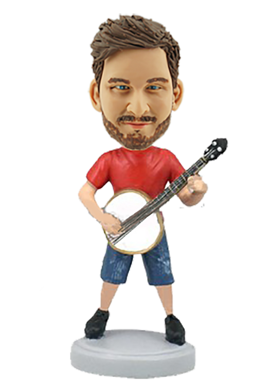 Custom Banjo Player Bobblehead