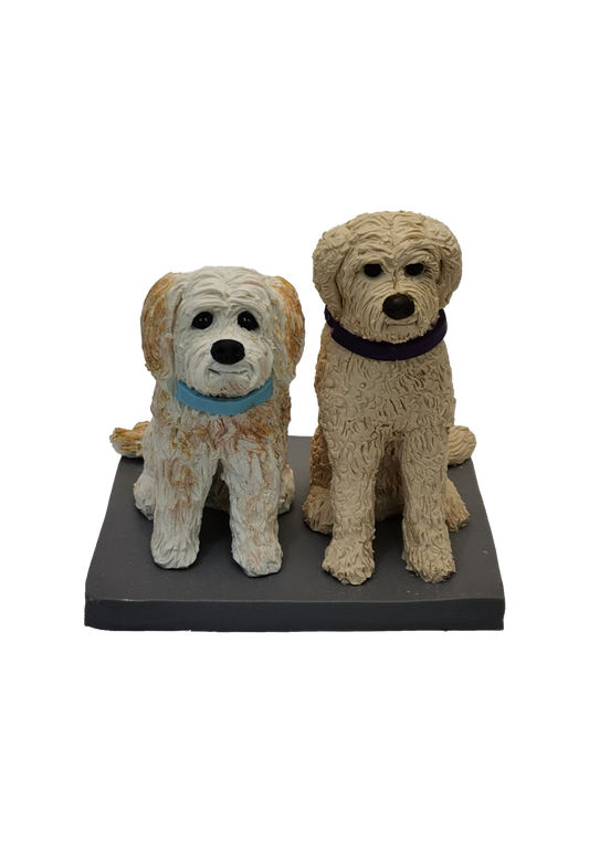 Dog Couple Custom Figurine