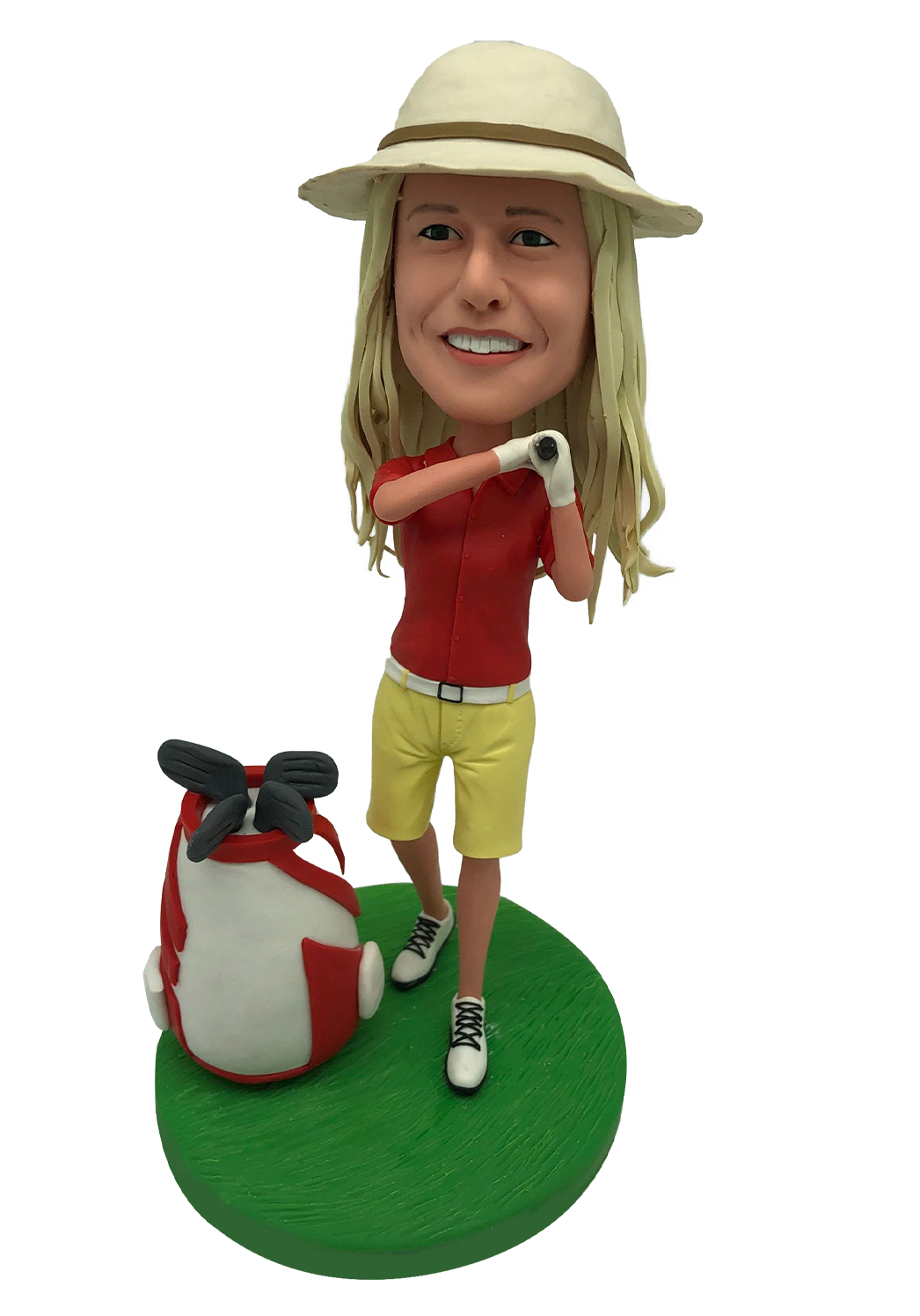 Female Golfer Custom Bobblehead-1
