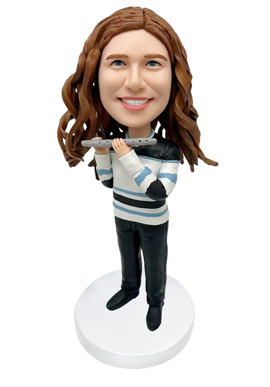 Flute Player Custom Bobblehead