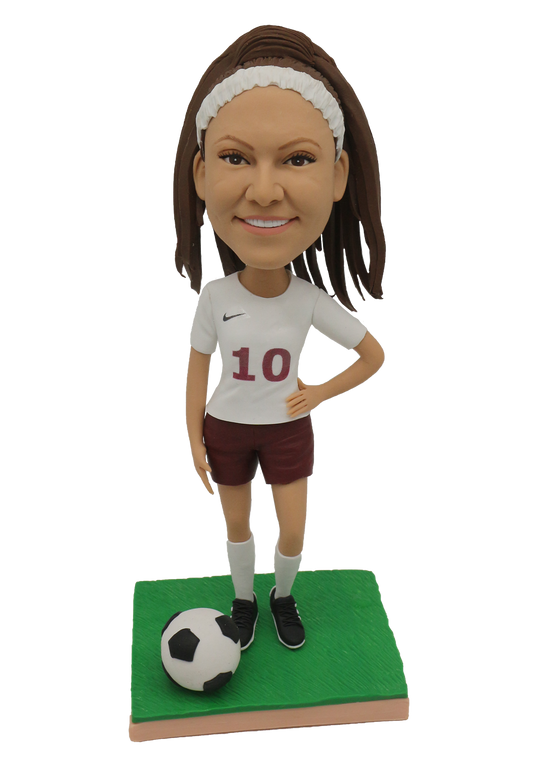 Football Girl Custom Bobble Head