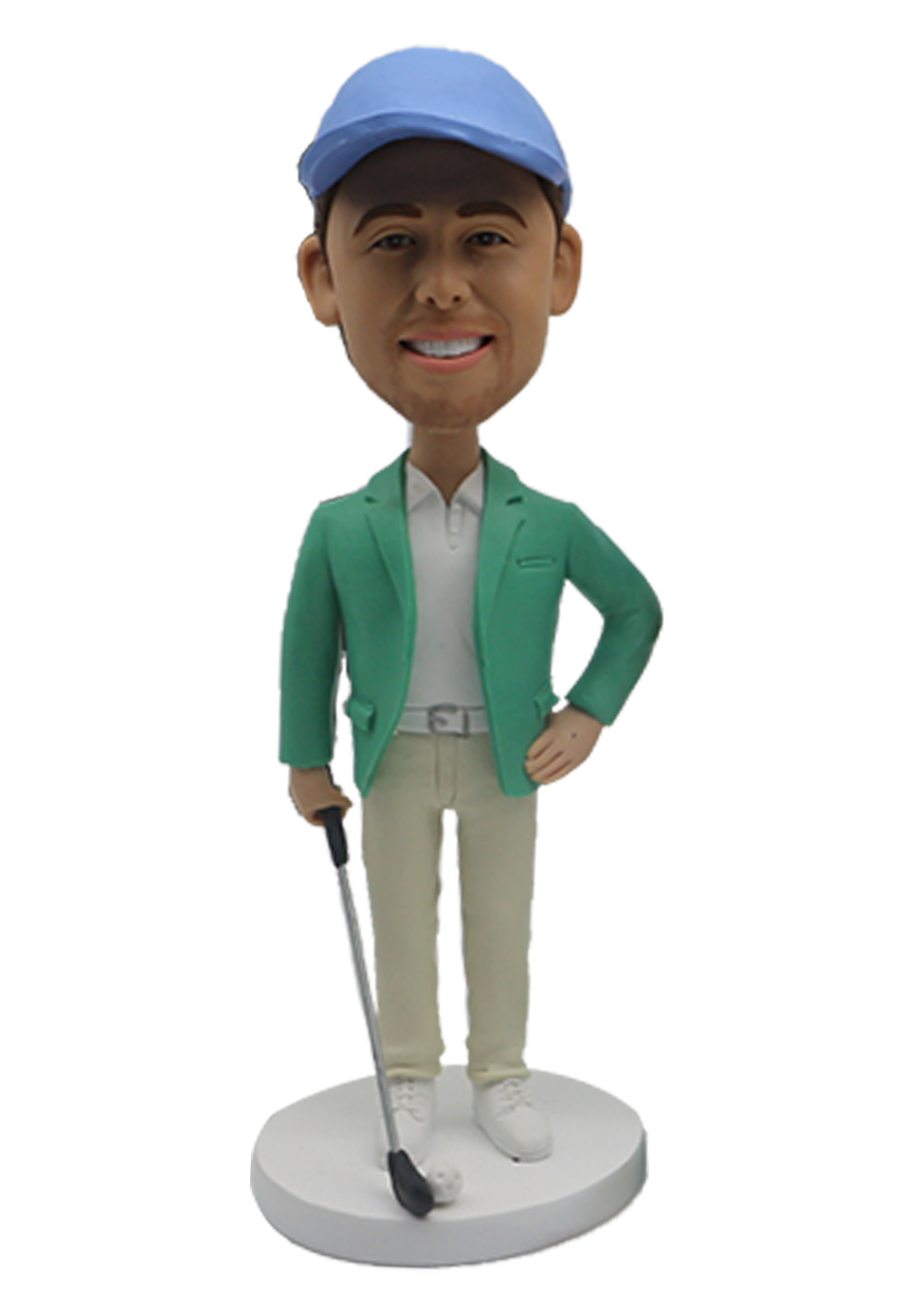 Green Golfer Custom Bobblehead