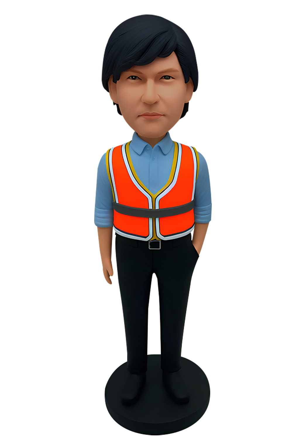 Hi-Vis Safety Vest Custom Bobblehead-3