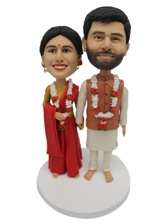 Indian Wedding Custom Bobblehead-1