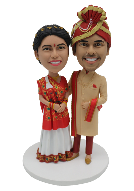 Indian Wedding Custom Bobblehead-2