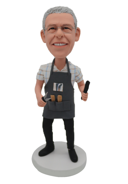 Male Barber Custom Bobblehead-1