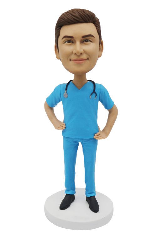 Male Nurse Custom Bobblehead