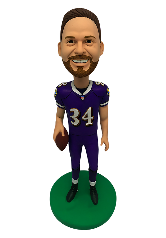 Ravens Football Buddy Custom Bobblehead-1