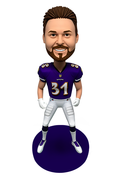 Ravens Football Buddy Custom Bobblehead-2