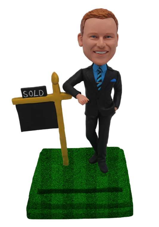 Real Estate Seller Custom Bobblehead