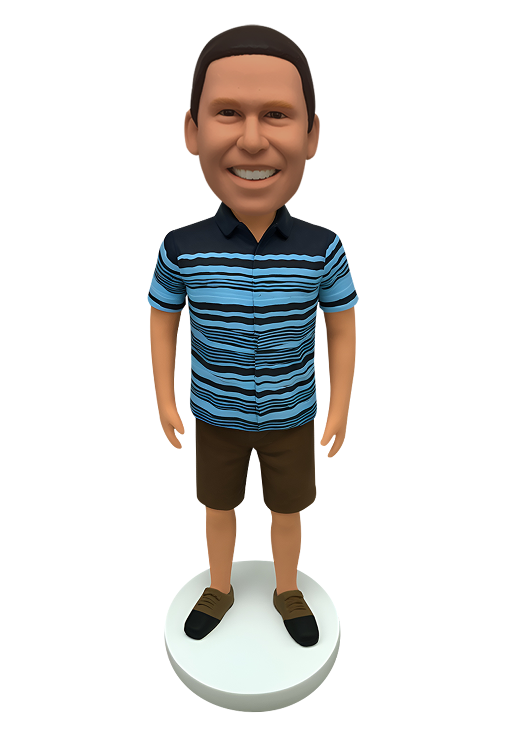 Striped Shirt Man Custom Bobblehead-9