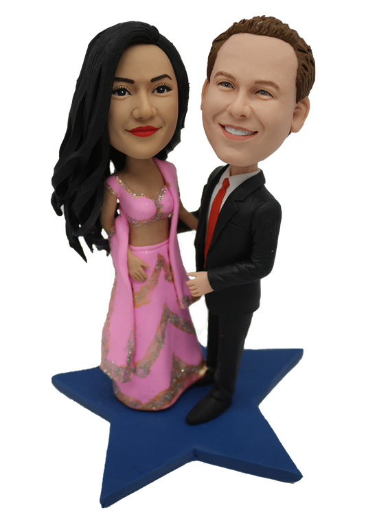 Superstar Couple Wedding Bobbleheads