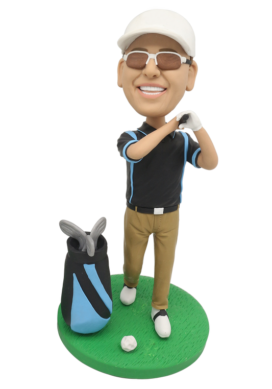 Swing Golfer Custom Bobblehead-2